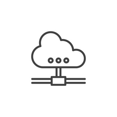 Ağ bulut payı satırı simgesi