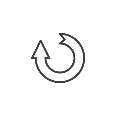 Ok çizgisi simgesini yenile, yükleme