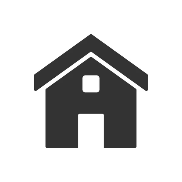 Casa, ícone de glifo homepage — Vetor de Stock
