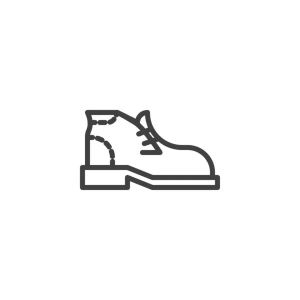 Значок осінньої лінії взуття — стоковий вектор