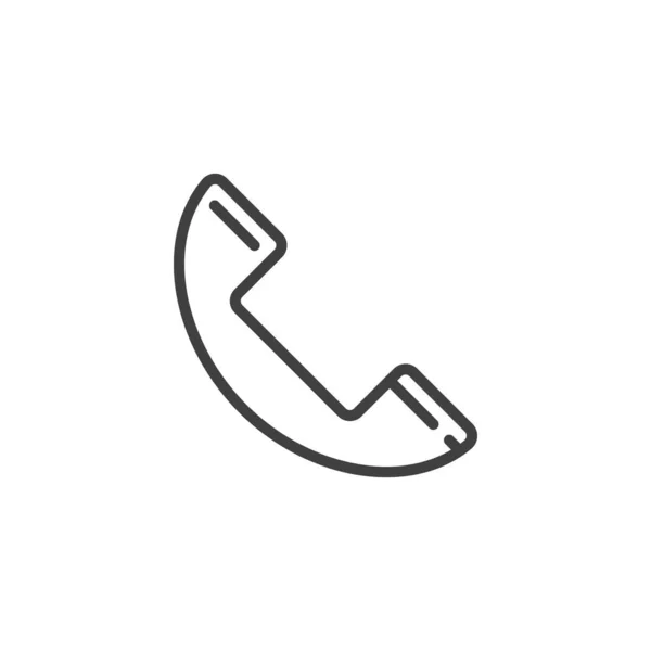 Handset telefoonlijn icoon — Stockvector