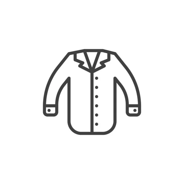 Ícone de linha de jaqueta —  Vetores de Stock