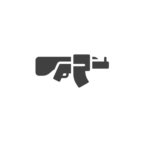 Ícone de vetor de metralhadora — Vetor de Stock