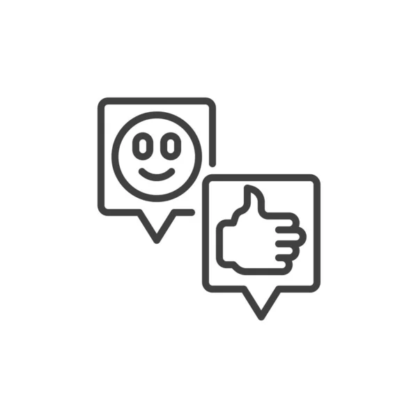 Positiv feedback ikon — Stock vektor