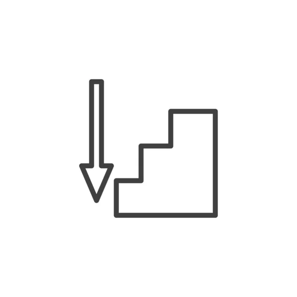 Az emeleti vonal ikonja — Stock Vector