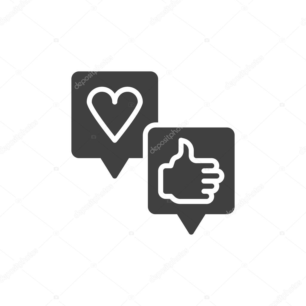 Customer feedback vector icon