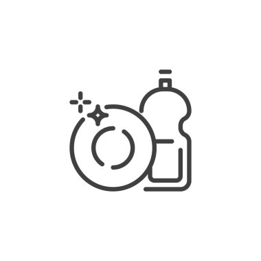 Bulaşık yıkama sıvı sabun hattı simgesi