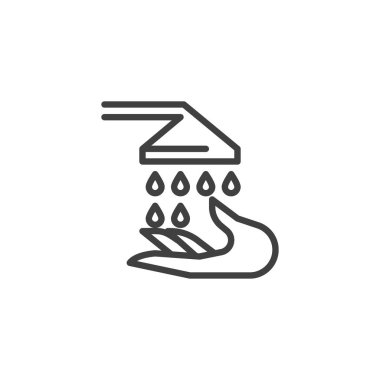 El yıkama çizgisi simgesi