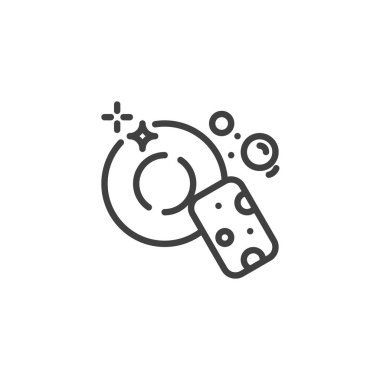 Bulaşık sünger hattı simgesi