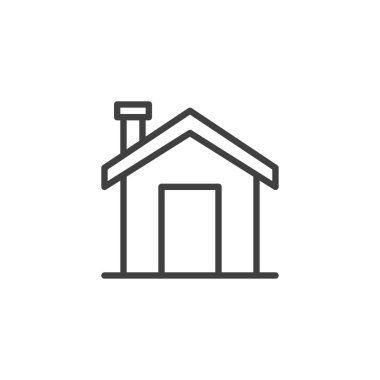 Baca çizgisi simgesi ile ev