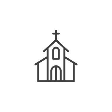 Kutsal çapraz çizgi simgesi ile Kilise