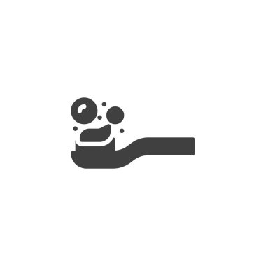 Diş macunu vektör simgesi ile diş fırçası