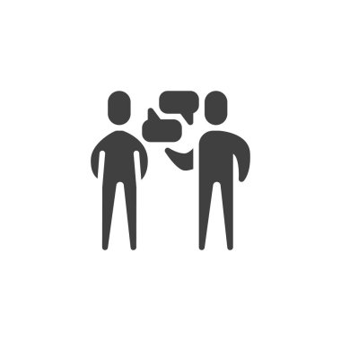 Kişiler diyalog vektör simgesi