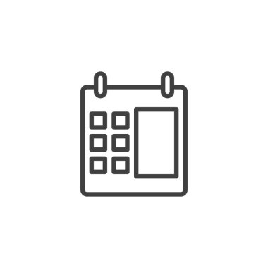 Takvim sayfası simgesini planla