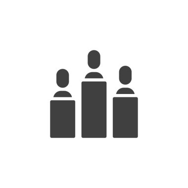 İş konferans vektör simgesi