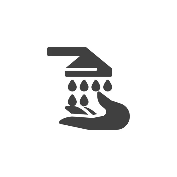Icona vettoriale mani lavaggio — Vettoriale Stock