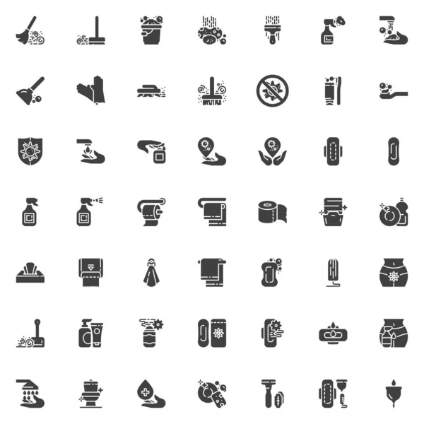 Hygiëne vector icons set — Stockvector