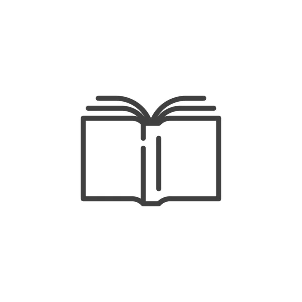 Biblioteca libro línea icono — Archivo Imágenes Vectoriales