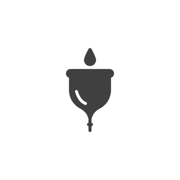 Menstruele cup vector pictogram — Stockvector