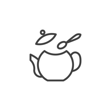 Çay demleme talimat satırı simgesi