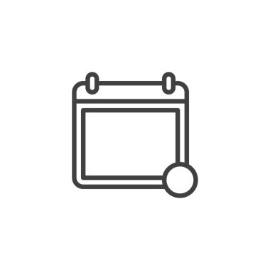 Takvim sayfası bildirim satırı simgesi