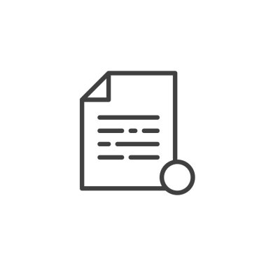 Belge dosyası bildirim satırı simgesi