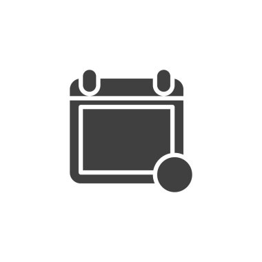 Takvim sayfası bildirim vektör simgesi