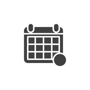 Takvim sayfası bildirim vektör simgesi