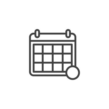 Takvim sayfası bildirim satırı simgesi