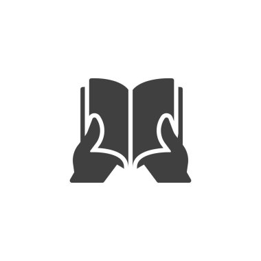 Kitap vektörü simgesi okunuyor