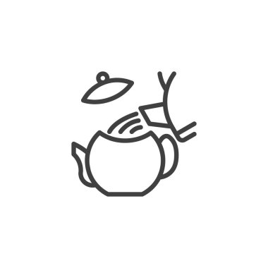 Demleme çay talimat satırı simgesi