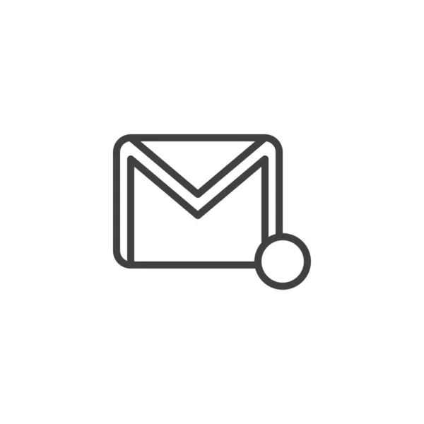 Symbol für E-Mail-Benachrichtigungszeile — Stockvektor