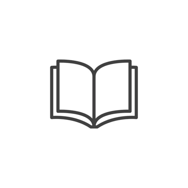 Booklet Seiten Zeilensymbol — Stockvektor