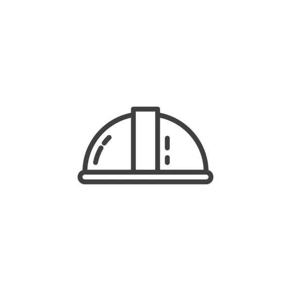 建筑头盔线图标 — 图库矢量图片