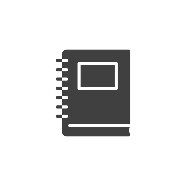 Diário, ícone do vetor notebook — Vetor de Stock