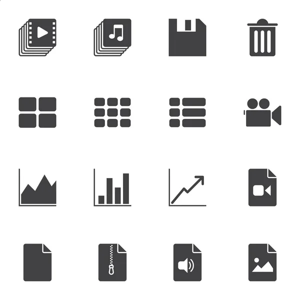 Set icone vettoriali elementi UI — Vettoriale Stock