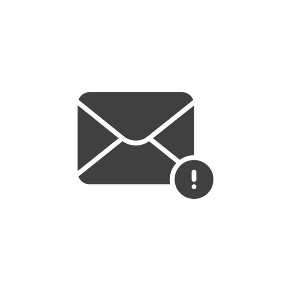 Novo ícone de vetor de notificação de mensagem de spam — Vetor de Stock