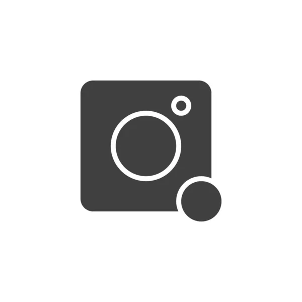 Foto cámara notificación vector icono — Archivo Imágenes Vectoriales