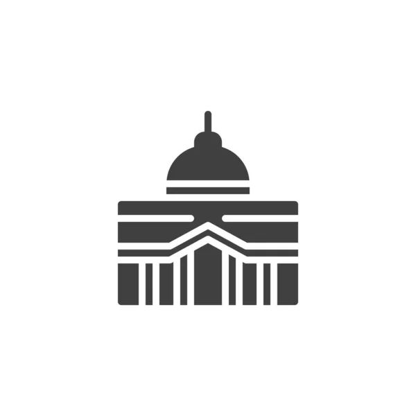 Capitol building vector icon — Stock Vector