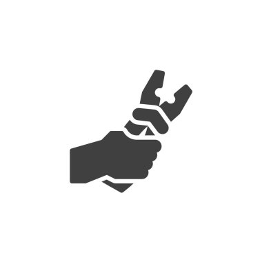 Pliers vektör simgesi ile el