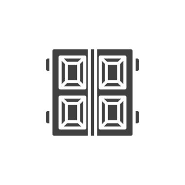 Garaj kapıları vektör simgesi