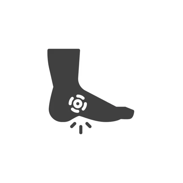 Foot ache vector icon — Stock Vector