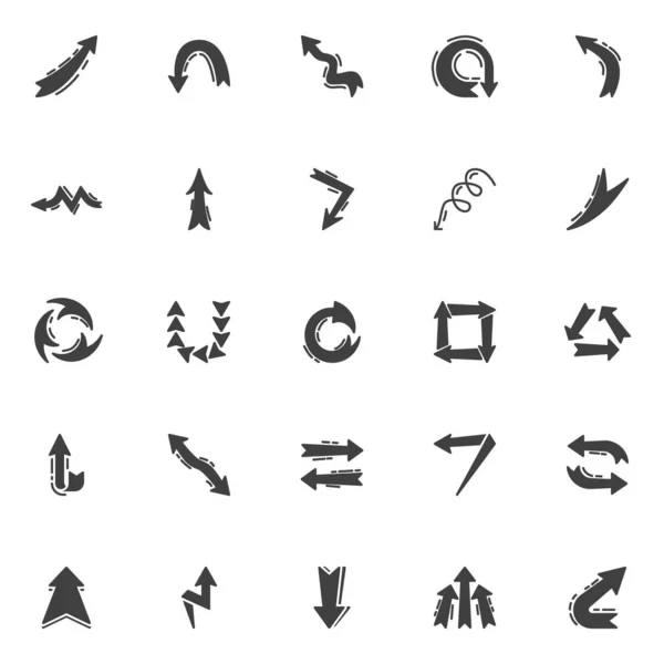 Набор векторных иконок со стрелками — стоковый вектор