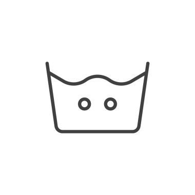 40 C veya 105 F, yıkama makinesi işaret çizgisi simgesi