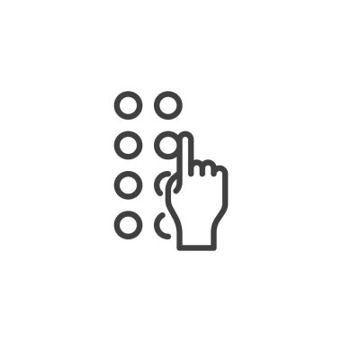 Engellilik kör işaret satırı simgesi