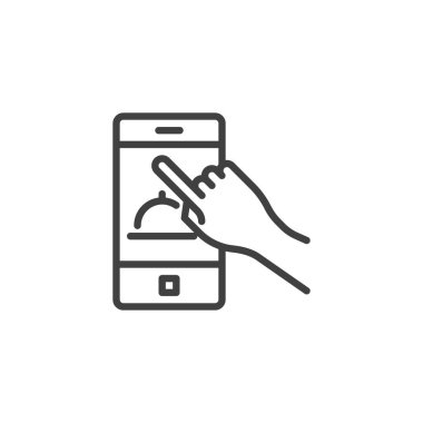 Mobil gıda sipariş ikonu