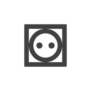 Orta ısı, yıkama makinesi vektör simgesi