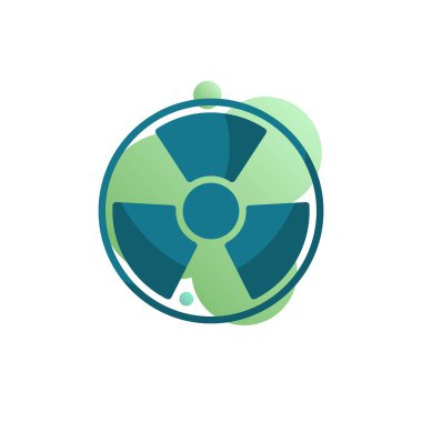 Nükleer Tehlike simgesi vektörü