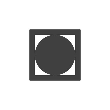 Tumble kuru, çamaşır makinesi işareti vektör simgesi