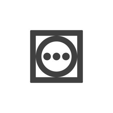 Yüksek ısı, yıkama makinesi işareti vektör simgesi